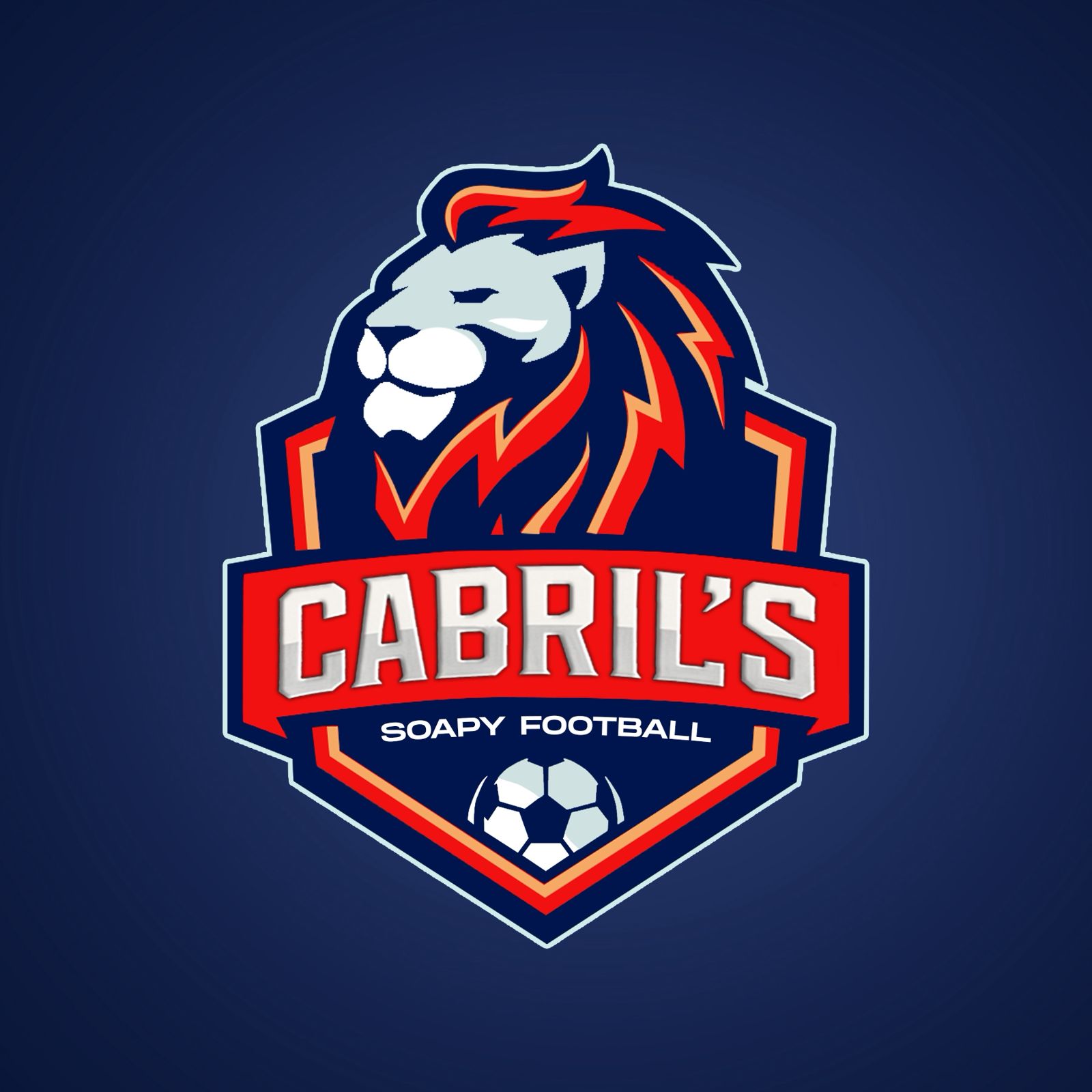 Cabril's Soapy Football logo
